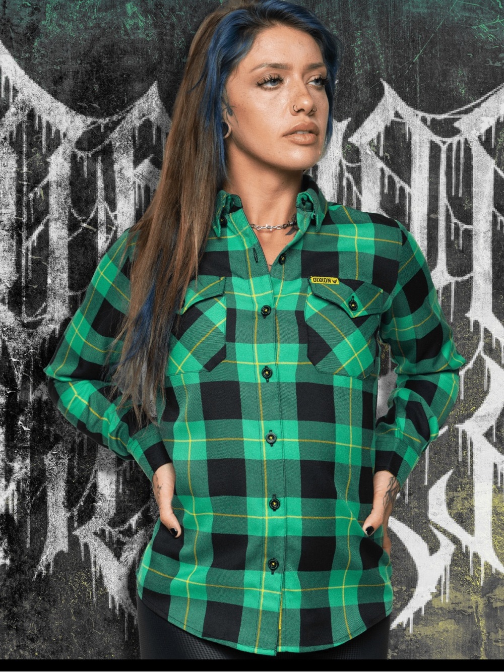 DIXXON Demon Hunter Flannel Women’s XL NEW - Picture 3 of 7